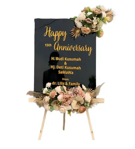 Papan Bunga Akrilik Pantai Gelam